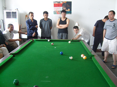 A game of billiards